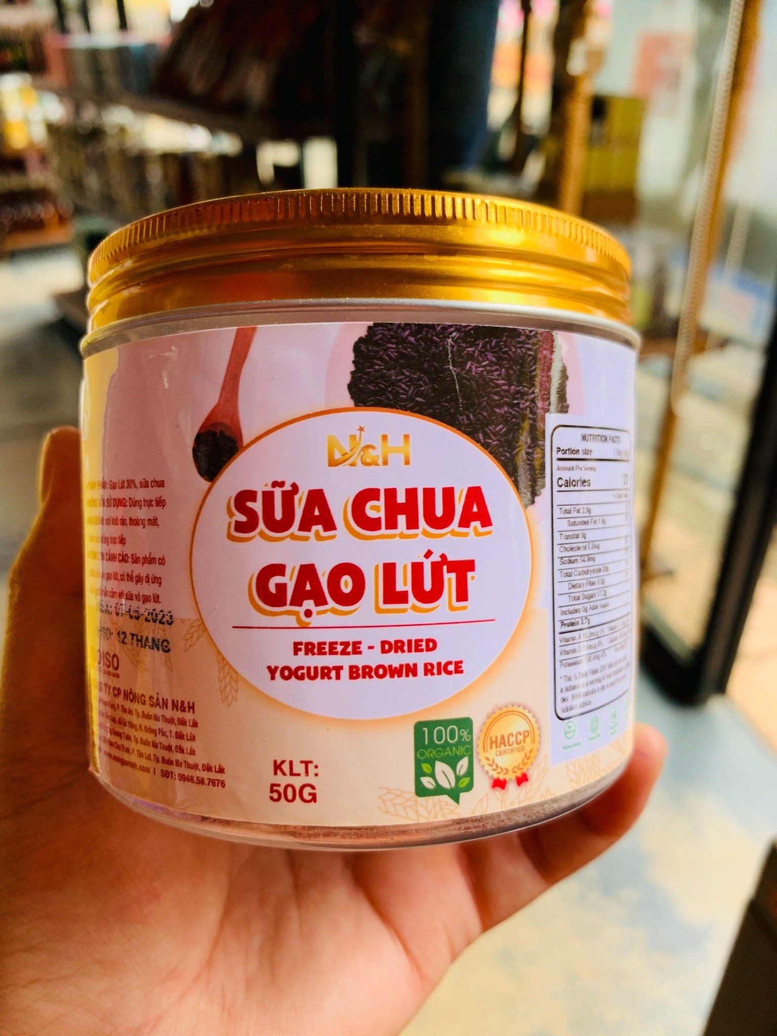  Sữa chua gạo lứt sấy thăng hoa - 50g 