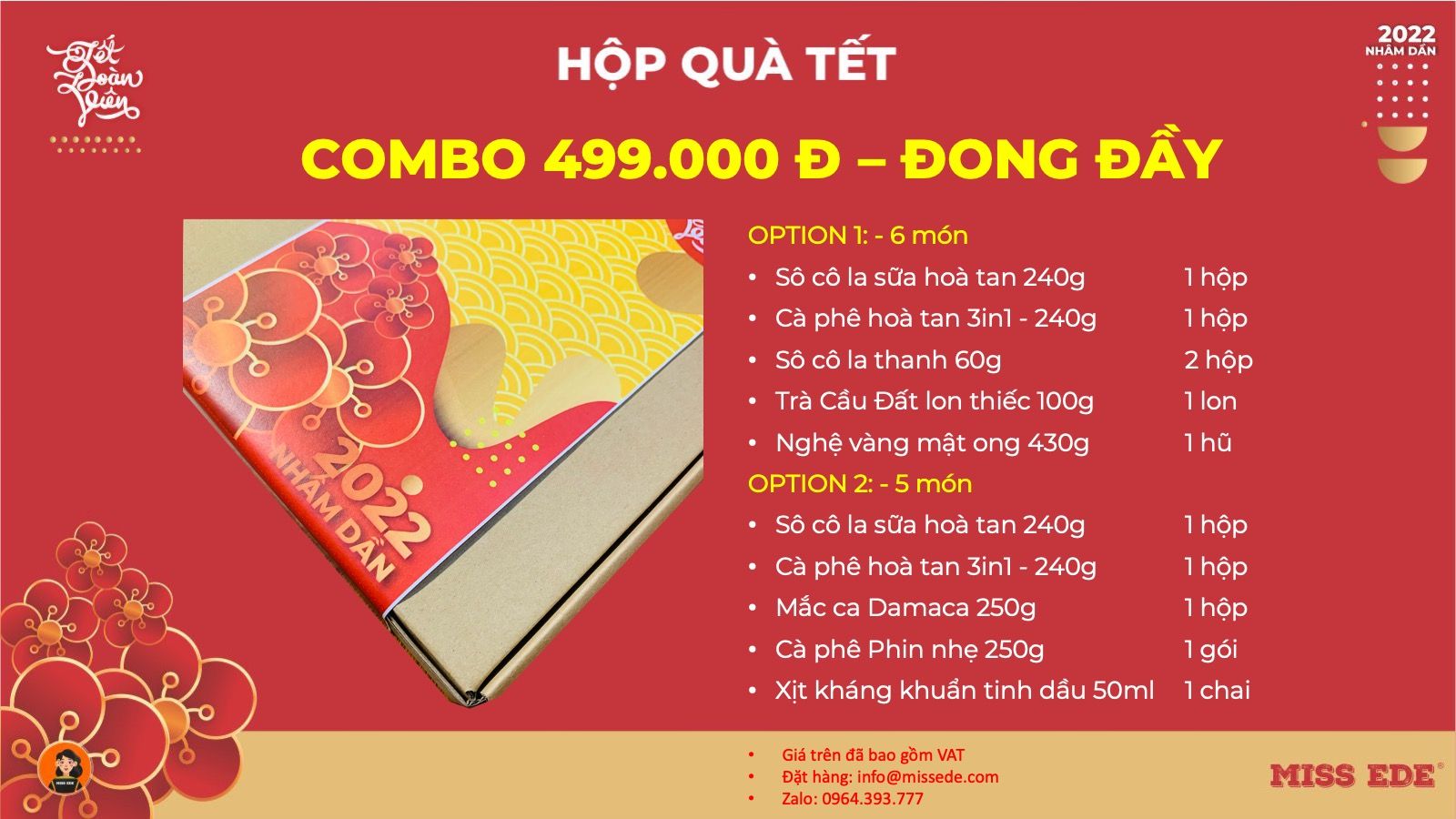 Hộp quà tết - Combo ĐONG ĐẦY