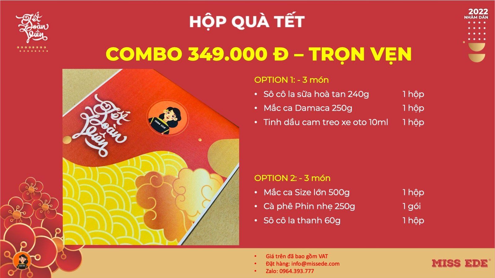 Hộp quà tết - Combo TRỌN VẸN