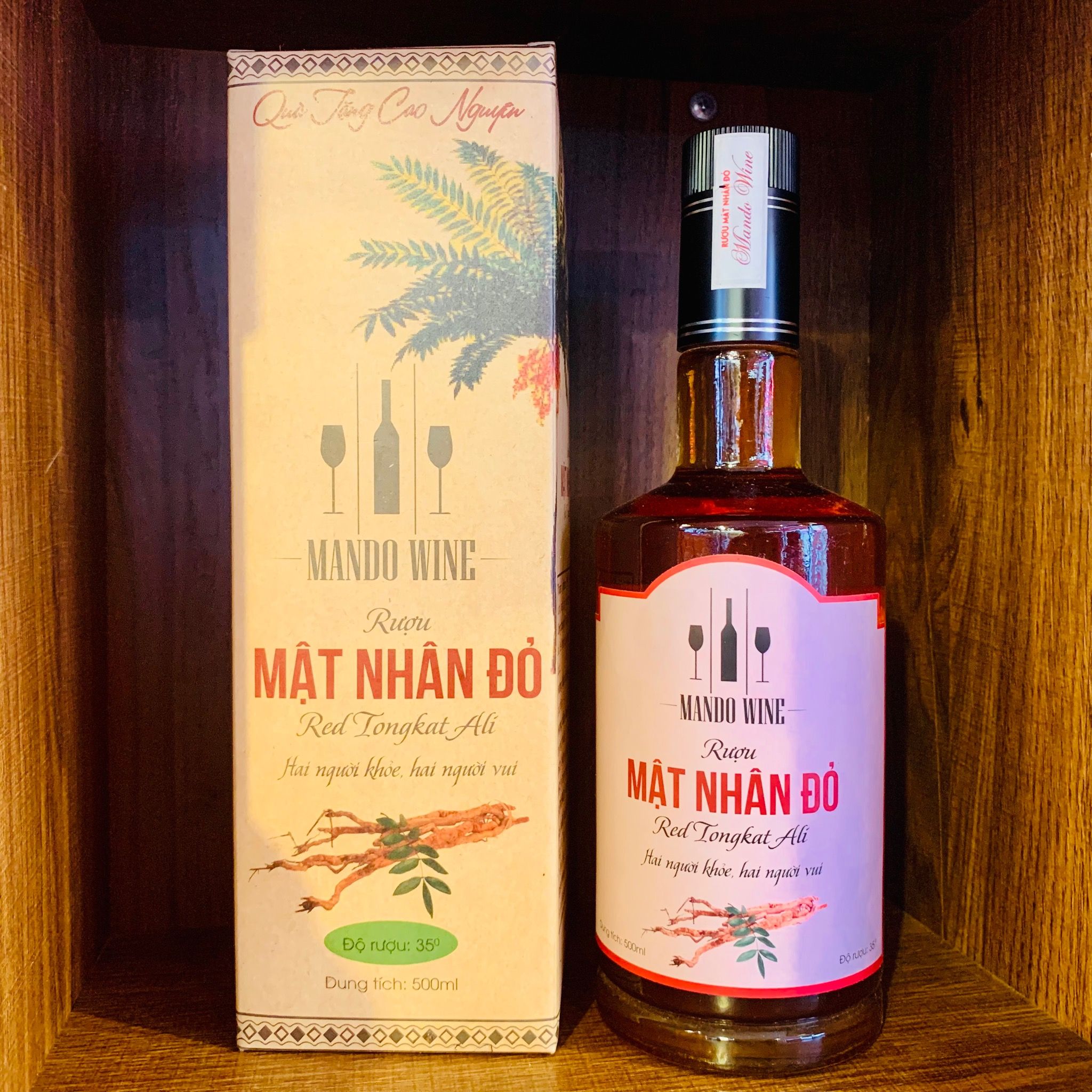 Rượu mật nhân đỏ Đắk Lắk - 500ml