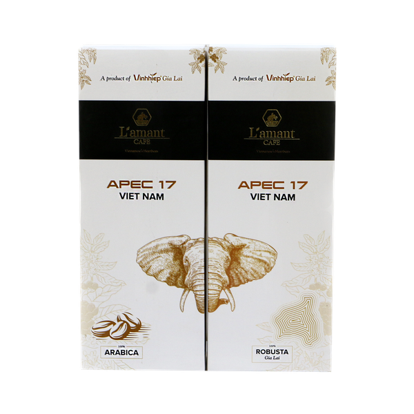  Combo 2 hộp cà phê L'amant Café APEC 2017 Robusta & Arabica 