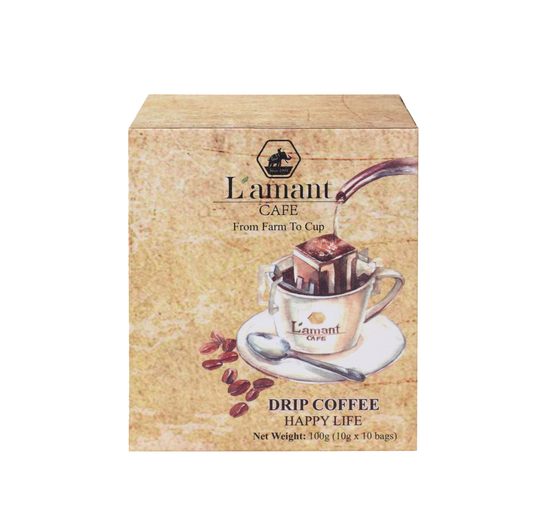 Cà phê túi lọc L’amant Happy Life - L’amant Happy Life Drip Coffee