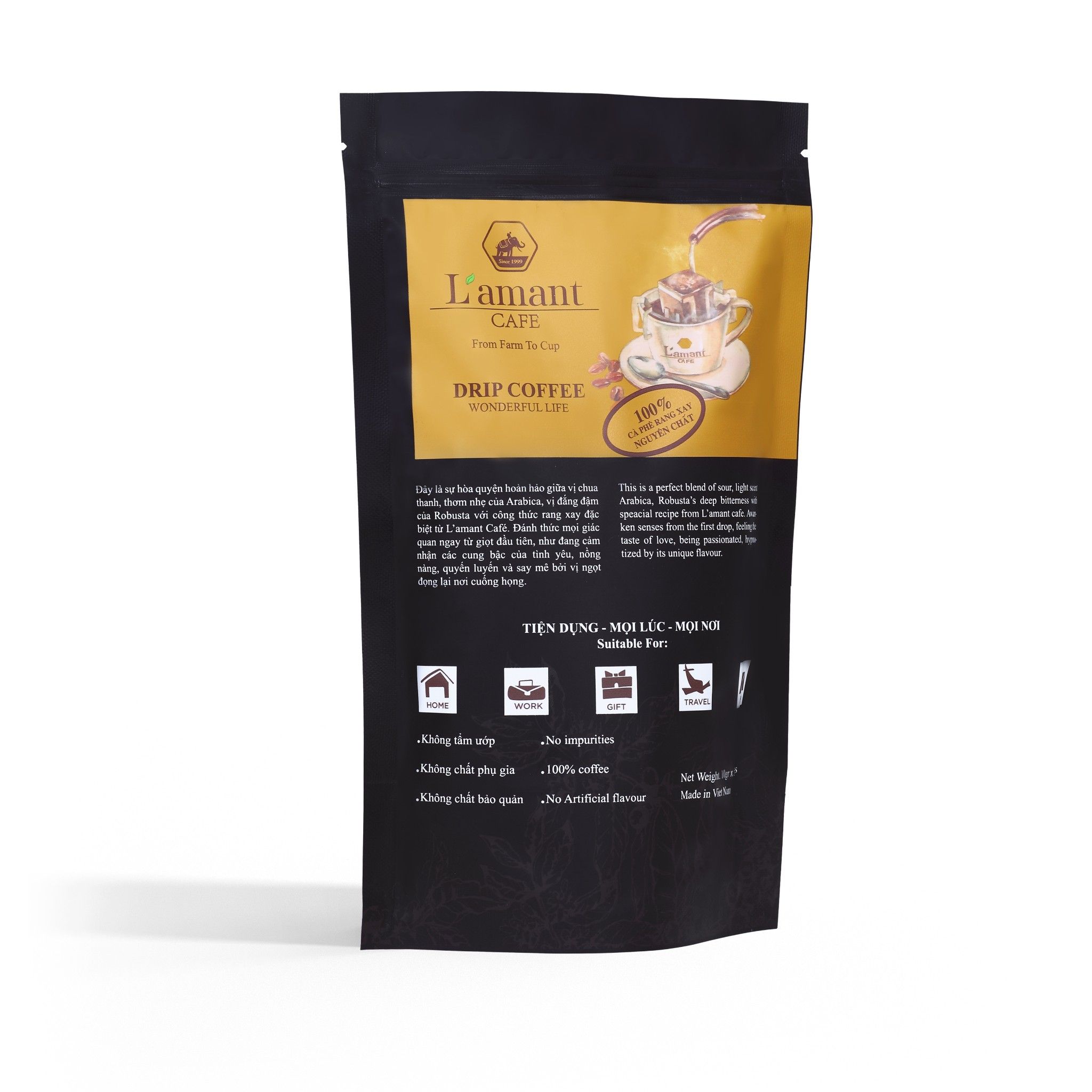  Cà phê túi lọc L’amant Wonderful Life - L’amant Wonderful Life Drip Coffee 