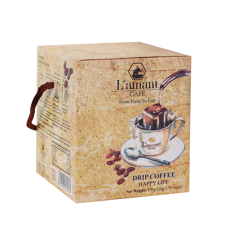  Cà phê túi lọc L’amant Happy Life - L’amant Happy Life Drip Coffee 