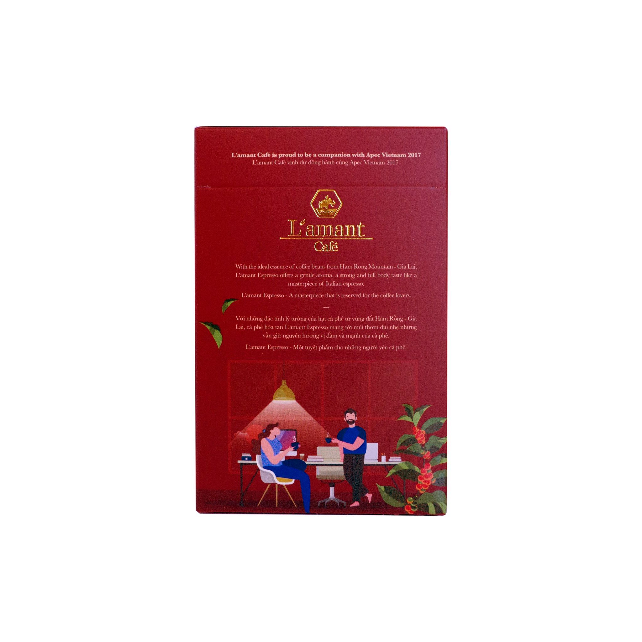 Cà phê hòa tan đen L'amant Espresso - L'amant Espresso Instant Coffee