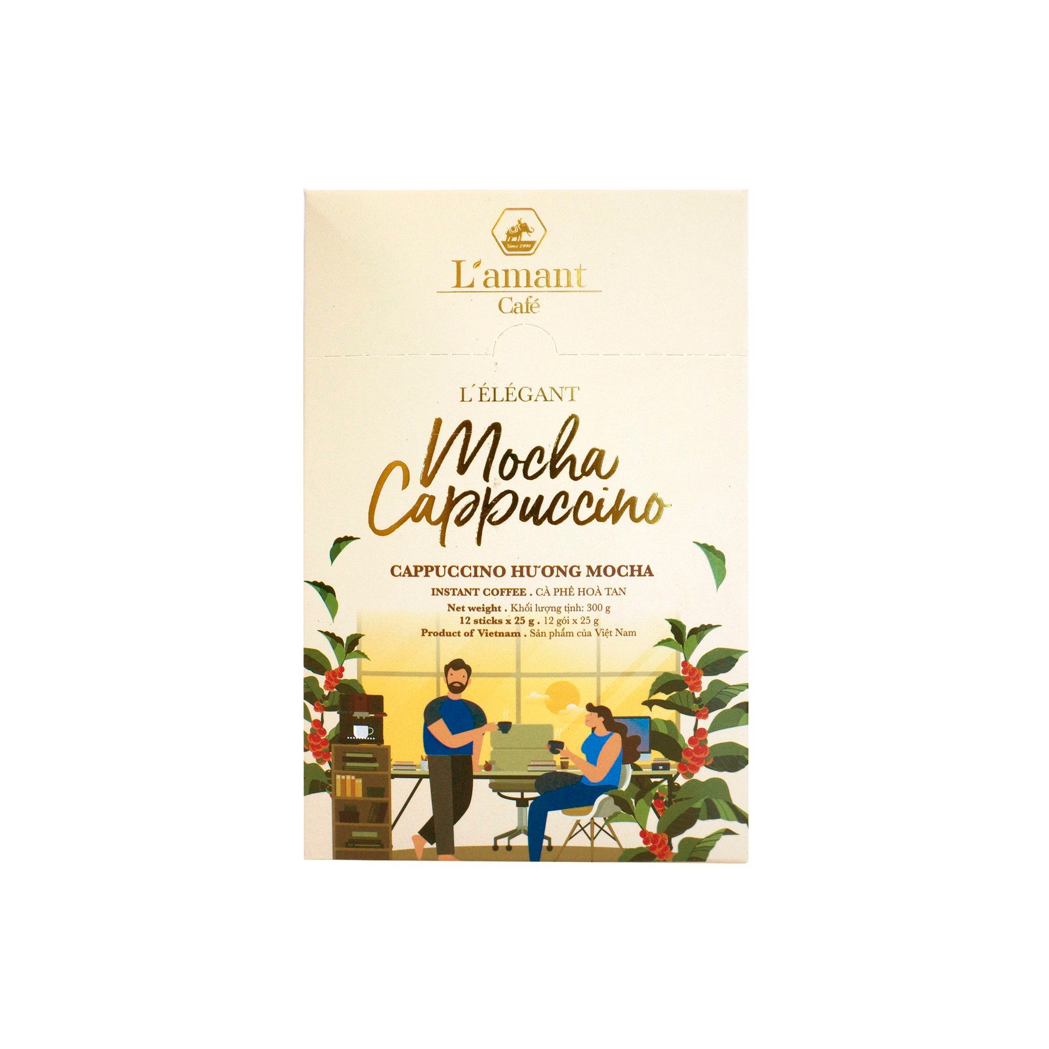  Cà phê hòa tan vị socola L'amant Mocha Cappuccino - L'amant Mocha Cappuccino Instant Coffee 