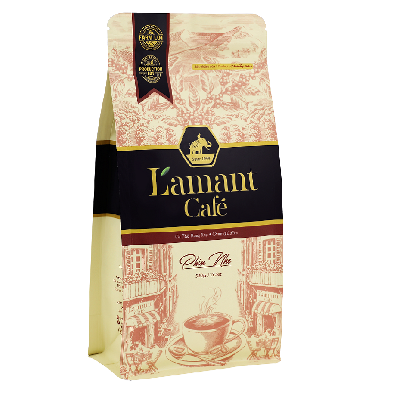 Cà phê rang xay L’amant Phin nhẹ - L’amant Ground Coffee - Light