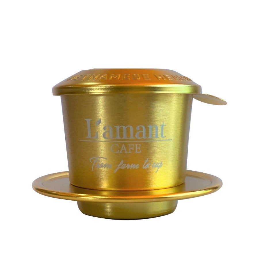 Phin nhôm vàng cao cấp L'amant Café
