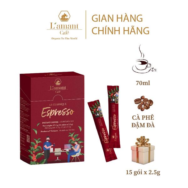  Combo 01 3IN1 (Túi 352g - 22 gói) và 01 Espresso hòa tan (Hộp 37.5 g - 15 Gói) 