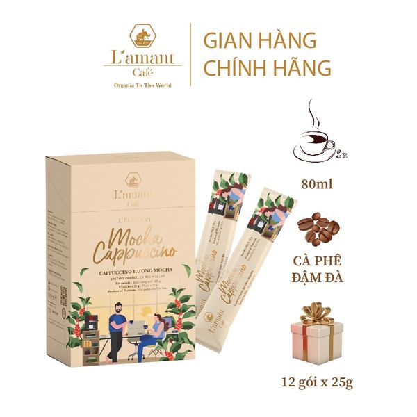  COMBO 02 hộp Mocha Cappuccino (hộp 300g x 12 gói) 