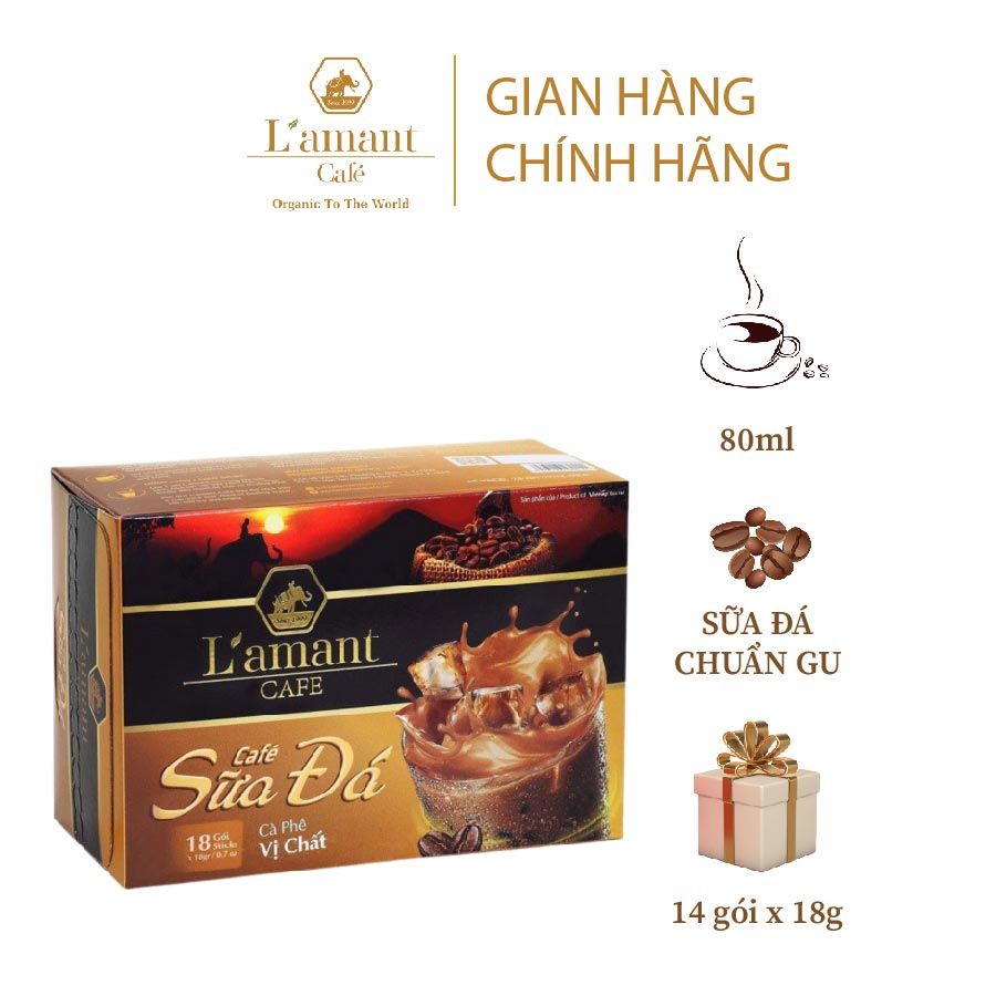  Cà phê hòa tan sữa đá L'amant Vietnamese Iced Coffee 