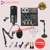 Combo micro Takstar sm8B mixer F4 yamaha bluetooth