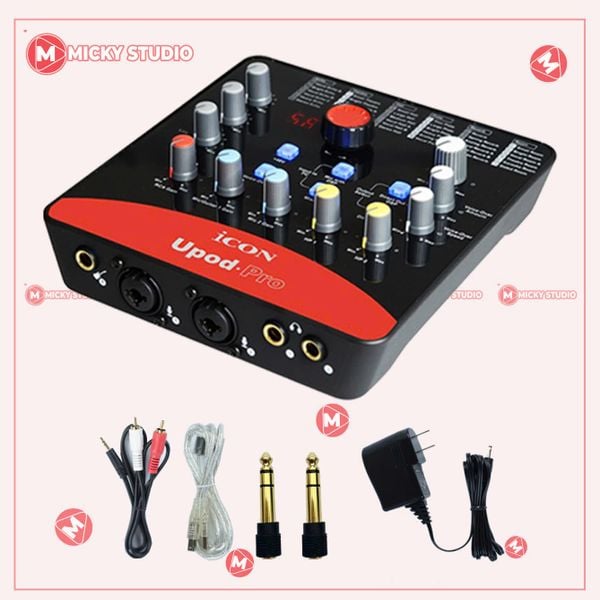Sound card thu âm live ICON UPOD PRO, hát thu âm karaoke Sound card thu âm live ICON UPOD PRO, hát thu âm karaoke
