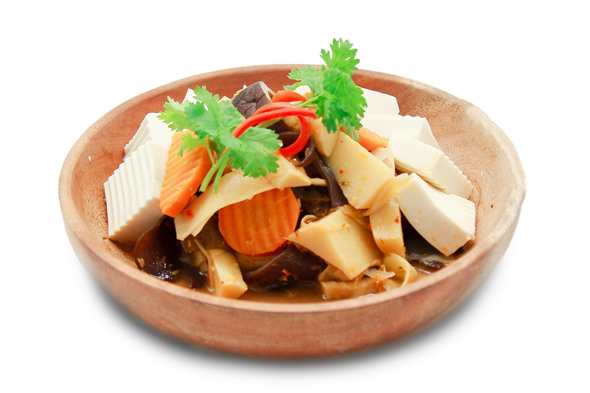 Măng um nấu đậu hủ non