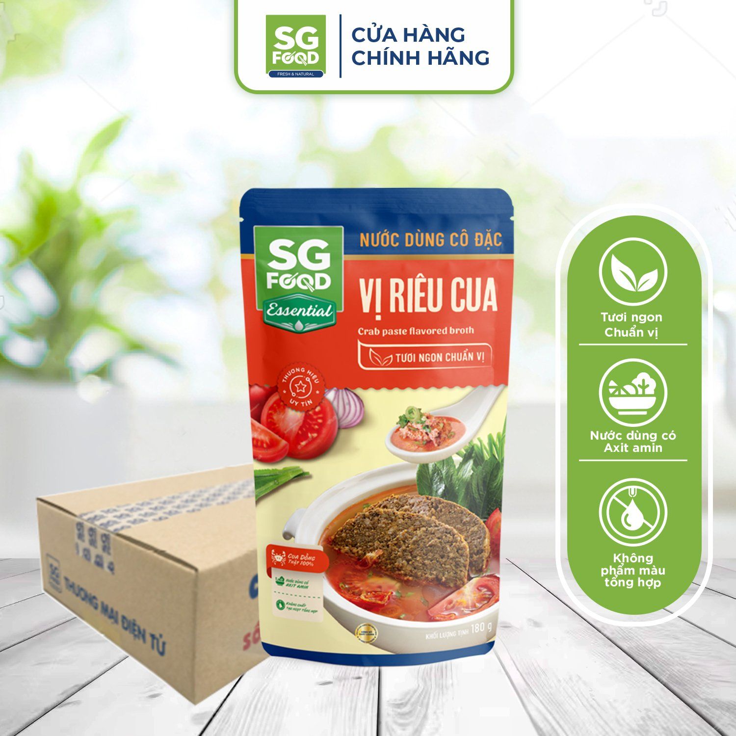 thung 24 goi nuoc dung co dac vi rieu cua sg food 180g