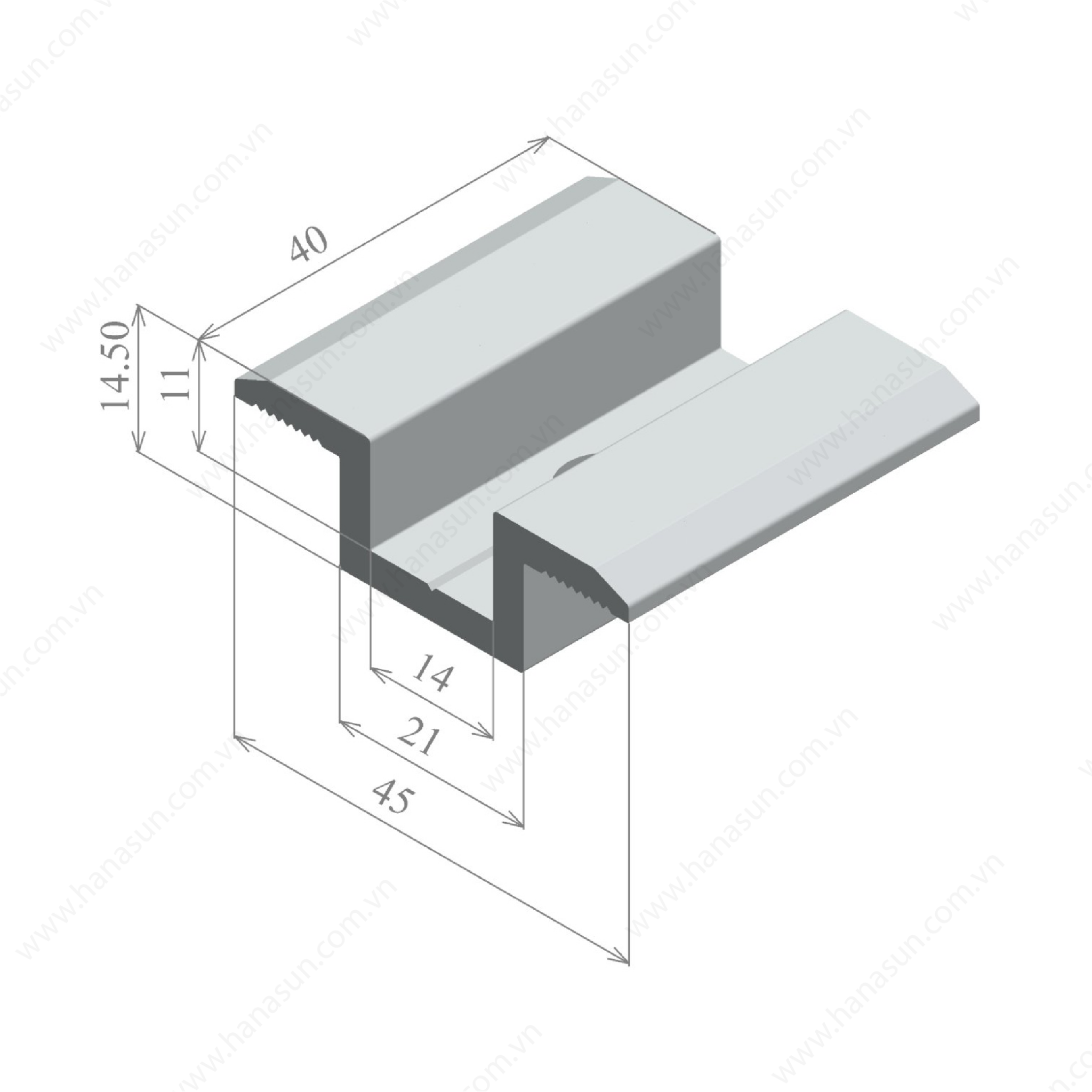 Kẹp giữa 02 tấm pin loại chữ U