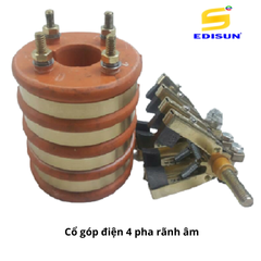 Cổ góp điện 4 pha rãnh âm