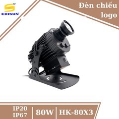 Đèn chiếu logo ngoài trời - trong nhà giá xưởng 80W HK-80X3