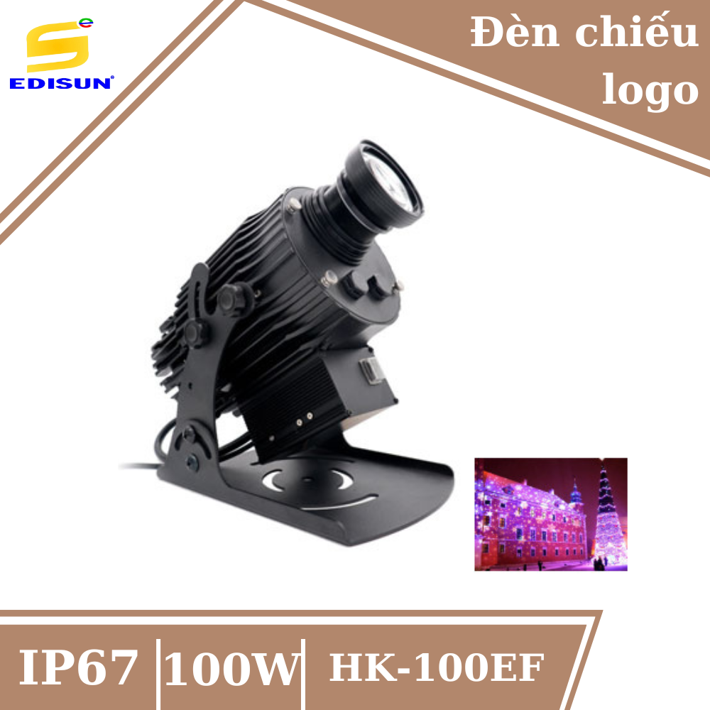 Đèn chiếu logo ngoài trời - trong nhà giá xưởng 100W HK-100EF