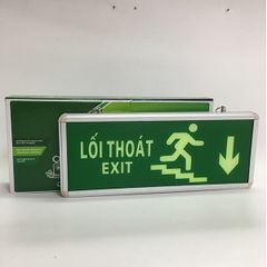 Đèn exit chỉ dẫn thoát hiểm xuống cầu thang bên phải EDI-TH-05