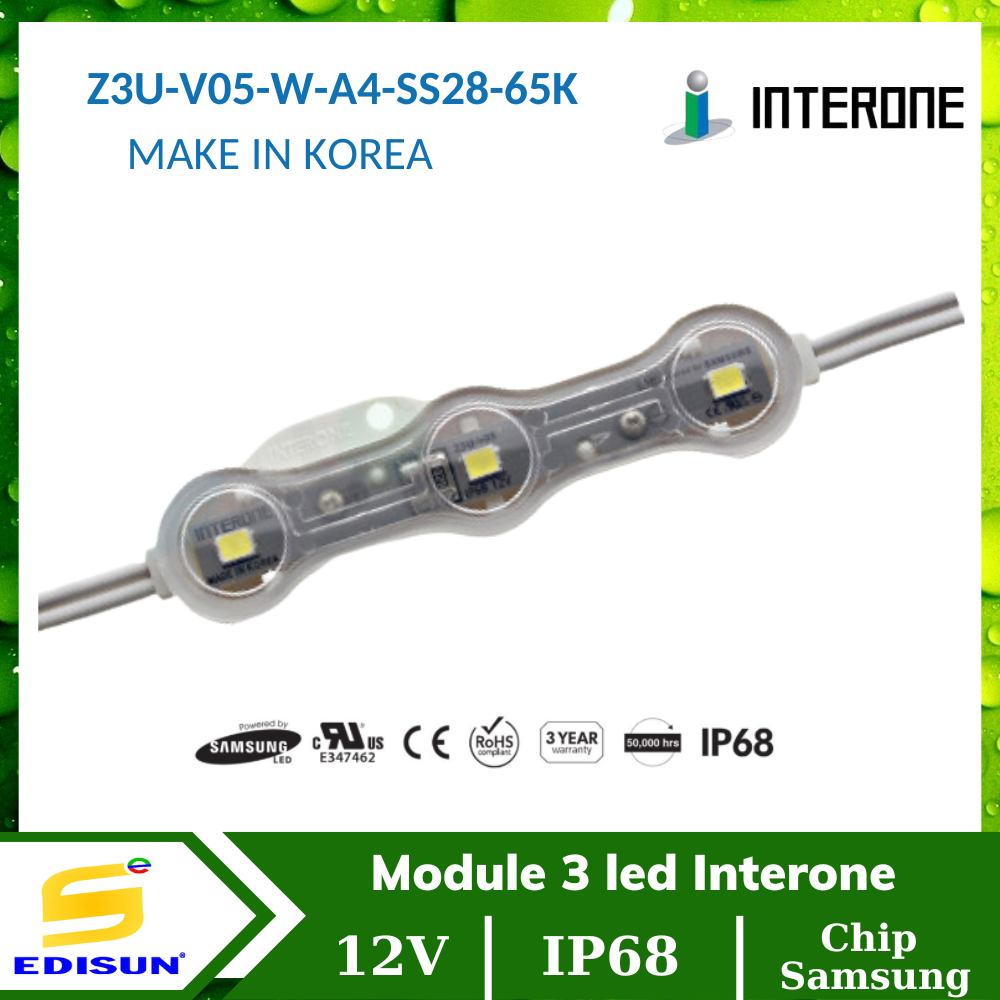 Module 3 led Interone Z3U-V05-W-A4-SS28-65K