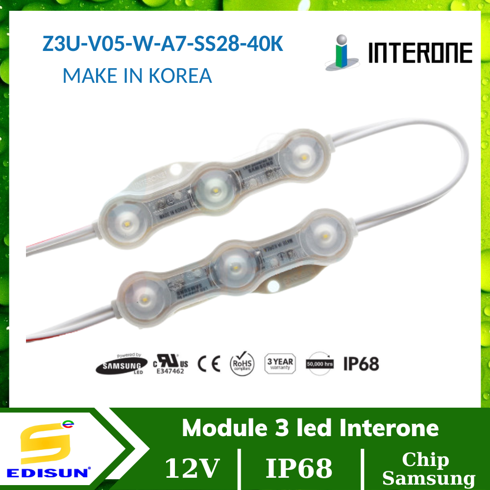 Module 3 led Interone Z3U-V05-W-A7-SS28-40K