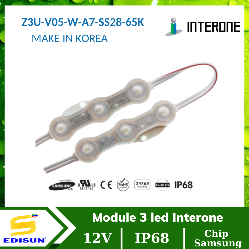 Module 3 led Interone Z3U-V05-W-A7-SS28-65K