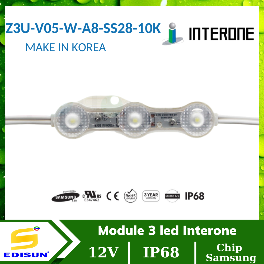 Module 3 led Interone Z3U-V05-W-A8-SS28-10K-1.2W