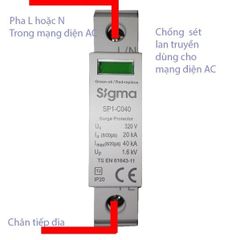 Thiết bị chống sét lan truyền 1 pha - Sigma