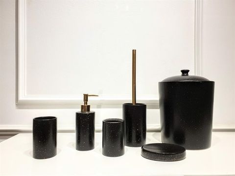 Set nhà vệ sinh màu đen đốm ( set B )