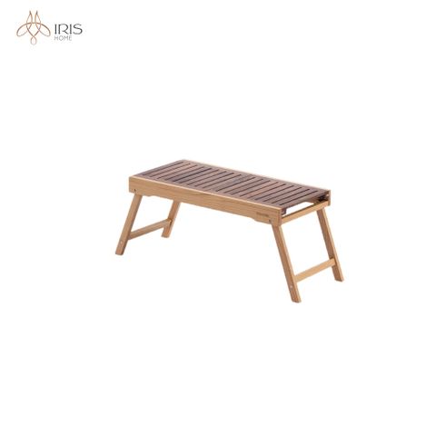 Bàn ngoài trời bằng gỗ, có thể mở rộng mặt bàn