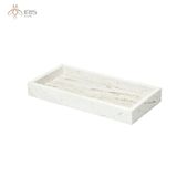 Bộ vệ sinh đá travertine màu trắng