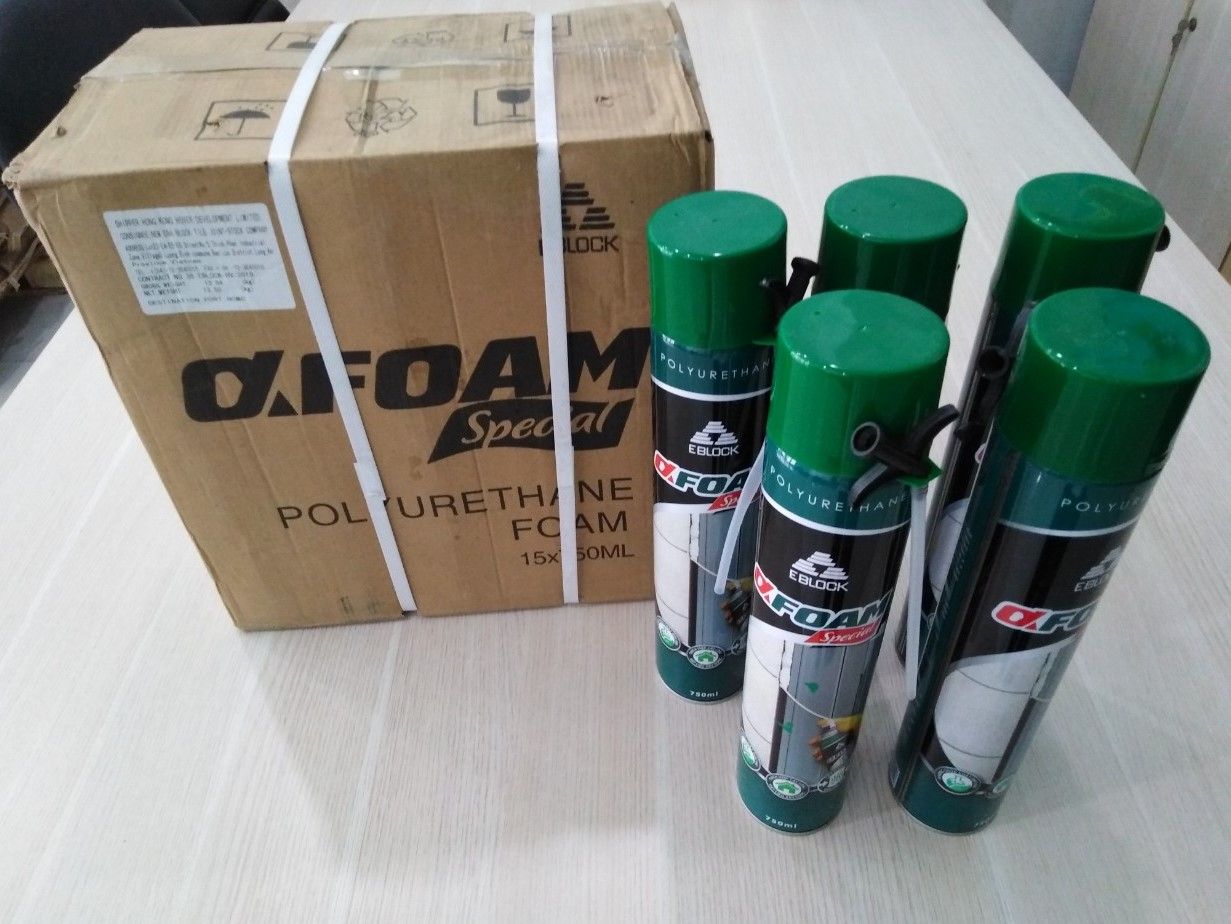 Keo bọt nở Alpha Foam dùng trong xây dựng nội thất