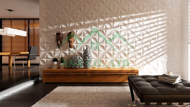 Mẫu Aryl - tấm ốp tường 3D sợi tre