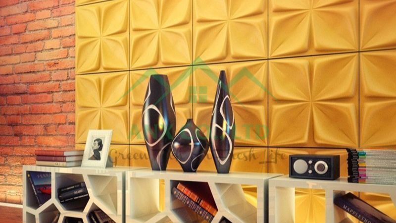 Mẫu Aryl - tấm ốp tường 3D sợi tre