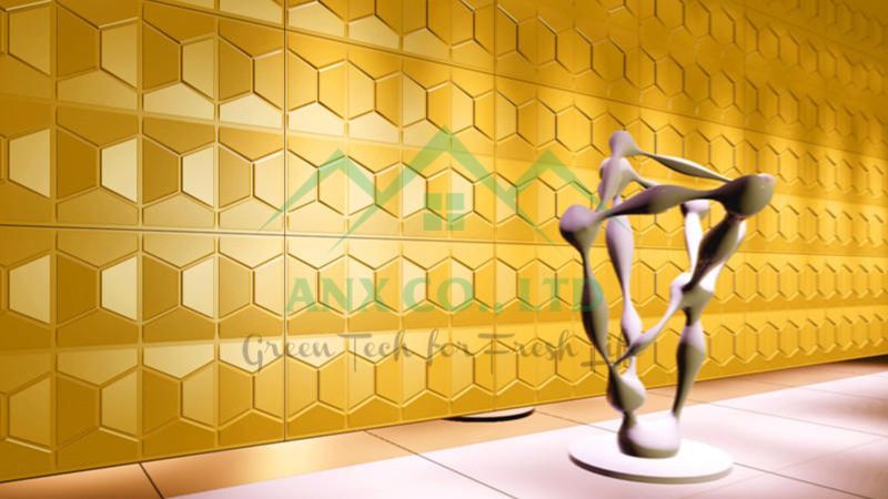 Mẫu Comb - tấm ốp tường 3D sợi tre