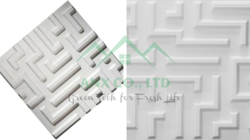 Mẫu Maze - Tấm ốp tường 3D sợi tre