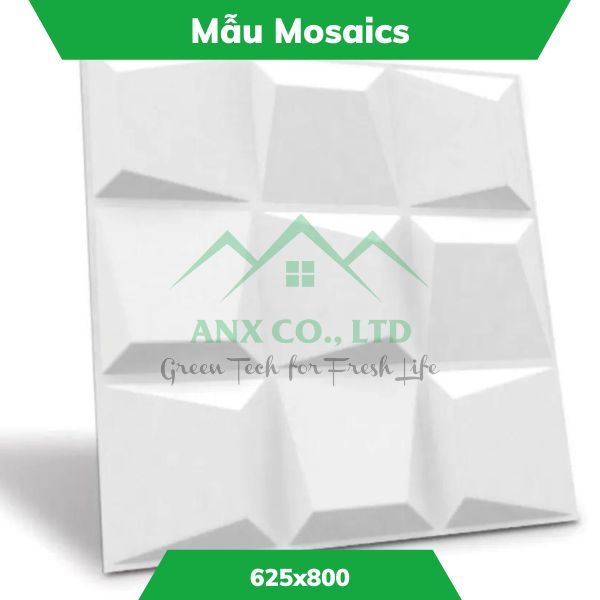 Mẫu Mosaics - Tấm ốp tường 3D sợi tre