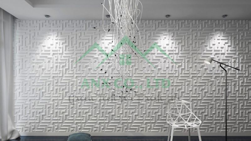 Mẫu Maze - Tấm ốp tường 3D sợi tre