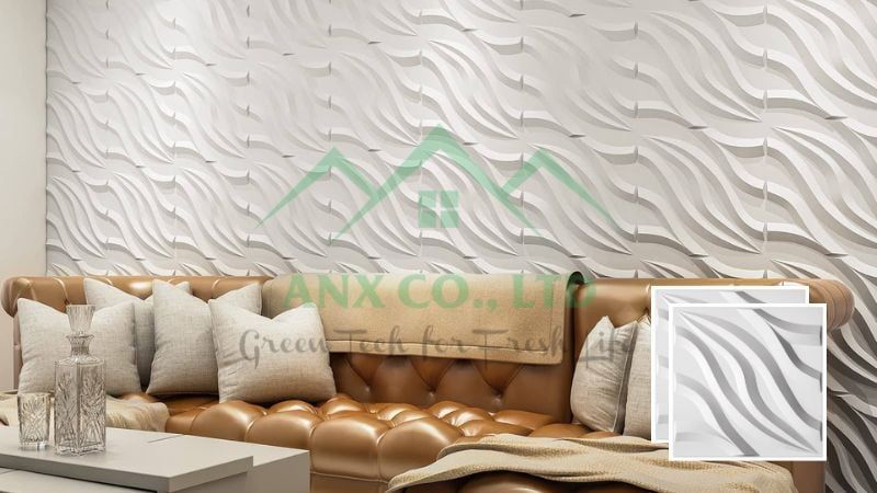 Mẫu Fire - Tấm ốp tường 3D sợi tre
