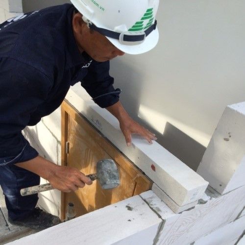 Thanh đà (lintel) bằng bê tông nhẹ AAC Eblock kích thước 1200x100x85mm