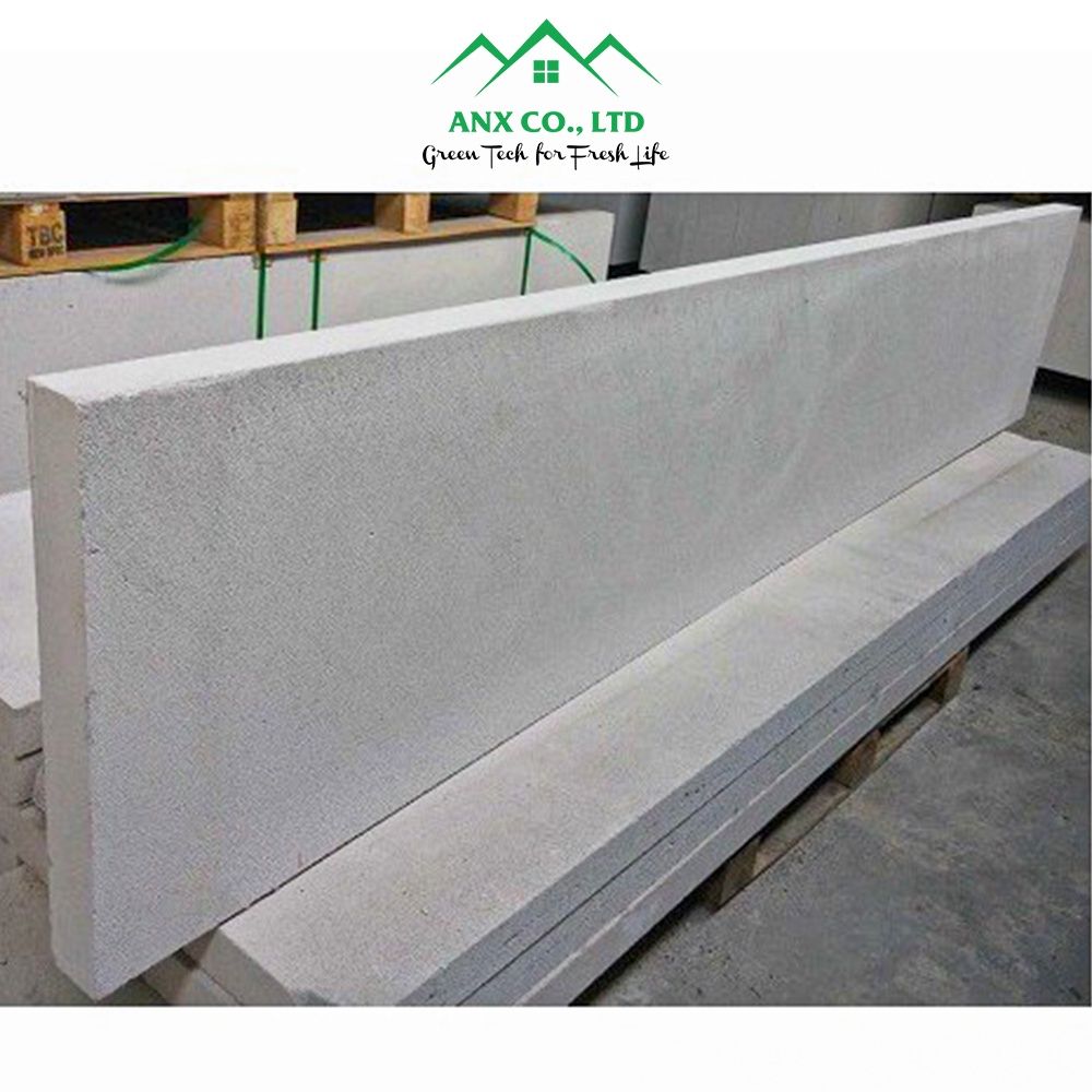 Tấm Panel Bê Tông Nhẹ AAC Ánh Nhiên Xanh Kích Thước DxR:1500x600