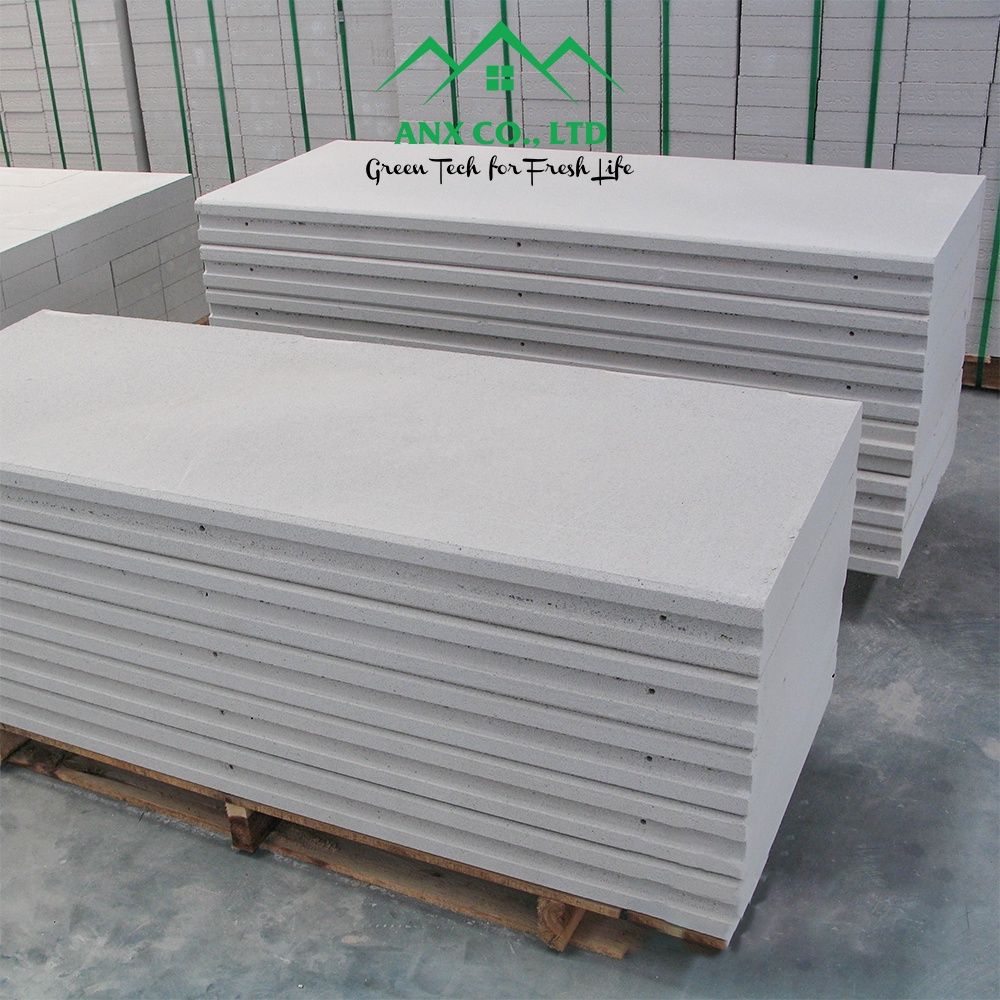 Tấm Panel Bê Tông Nhẹ AAC Ánh Nhiên Xanh Kích Thước DxR:1500x600