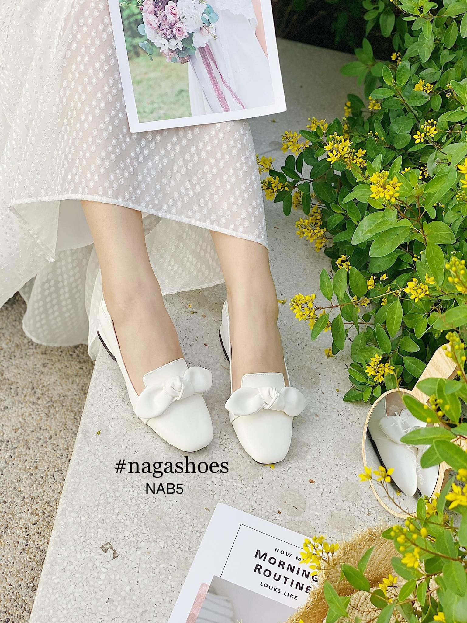 BÚP BÊ MŨI VUÔNG ĐÍNH NƠ 3P NAB51