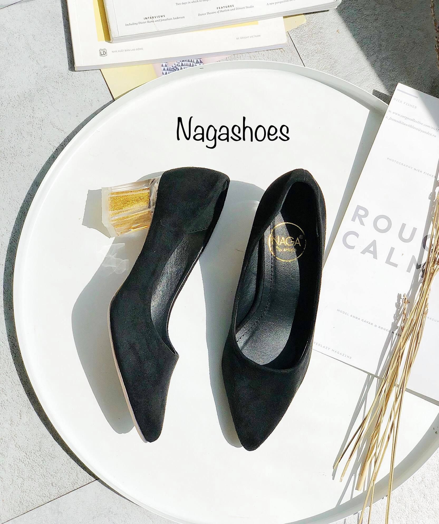 Cao Gót Mũi Nhọn Gót Kim Tuyến NAC126