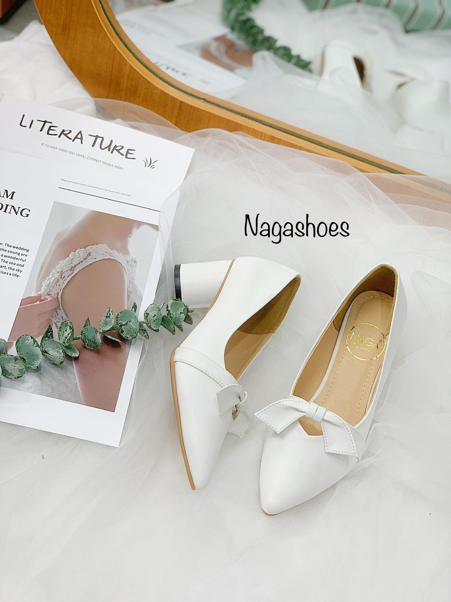 Cao Gót Mũi Nhọn Nơ 5P NAC131