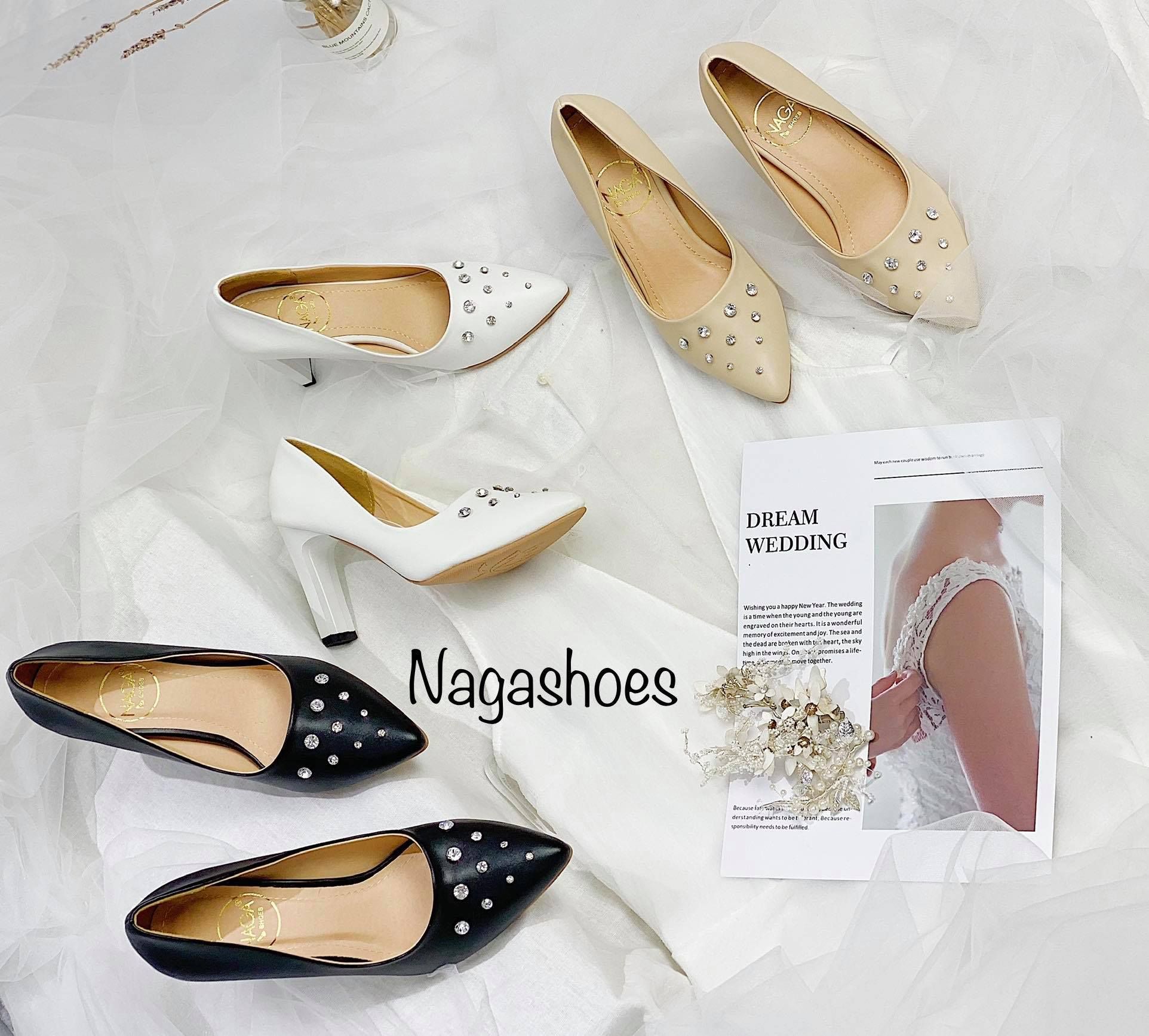 CAO GÓT MŨI NHỌN ĐÍNH NGỌC 9P NAC138
