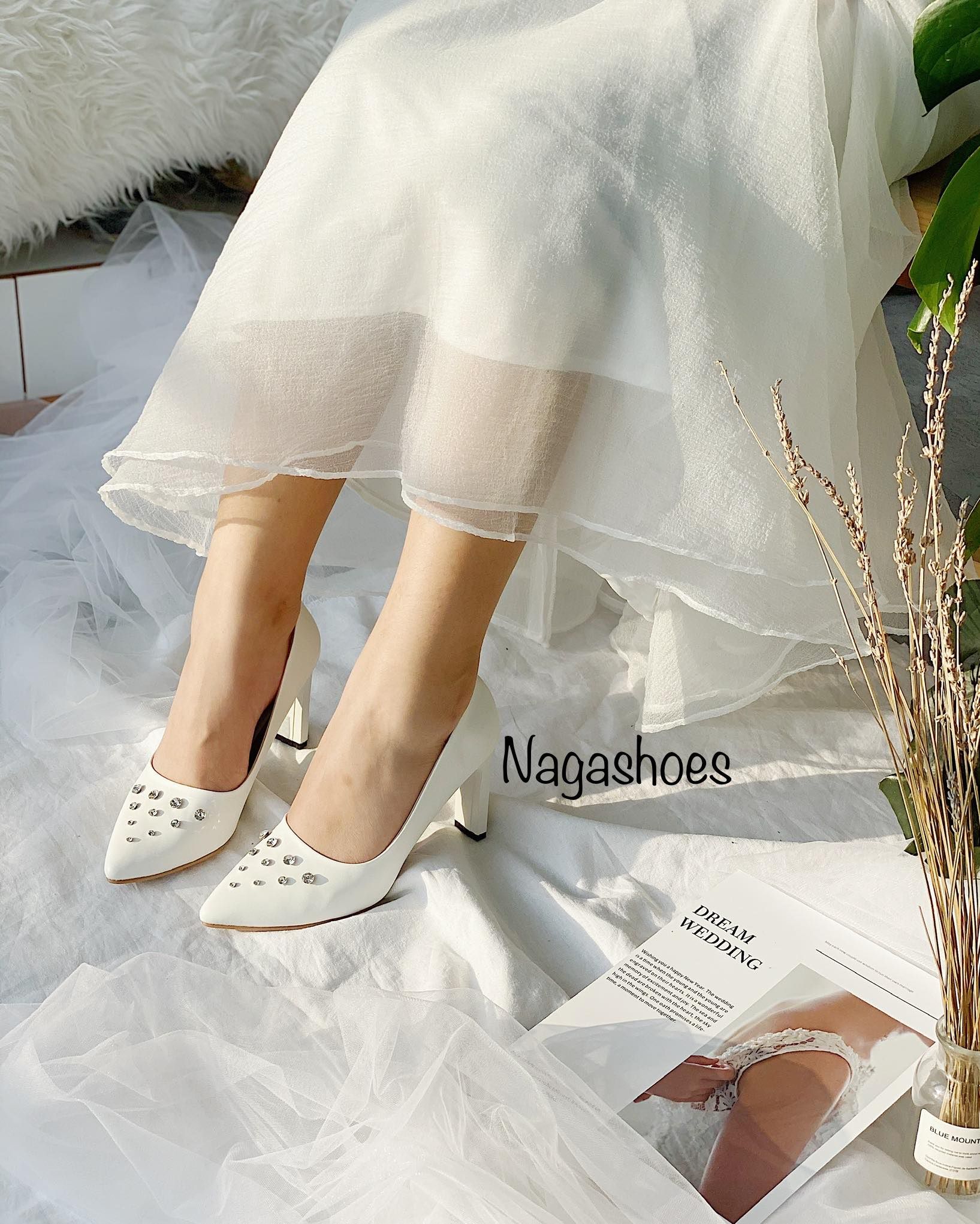CAO GÓT MŨI NHỌN ĐÍNH NGỌC 9P NAC138