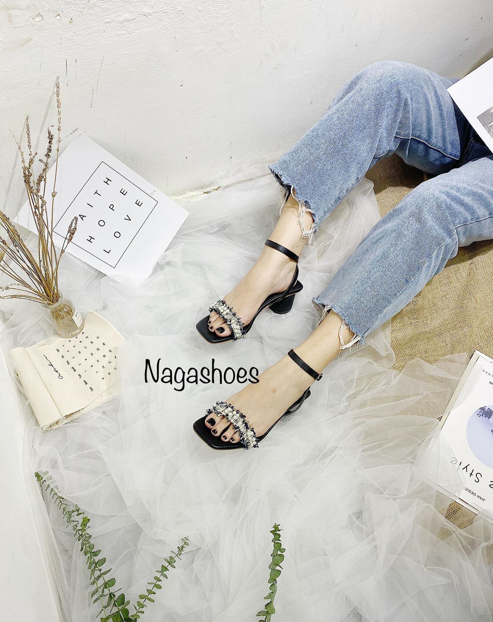 CAO GÓT QUAI NGANG PHỐI REN 5P NAC140