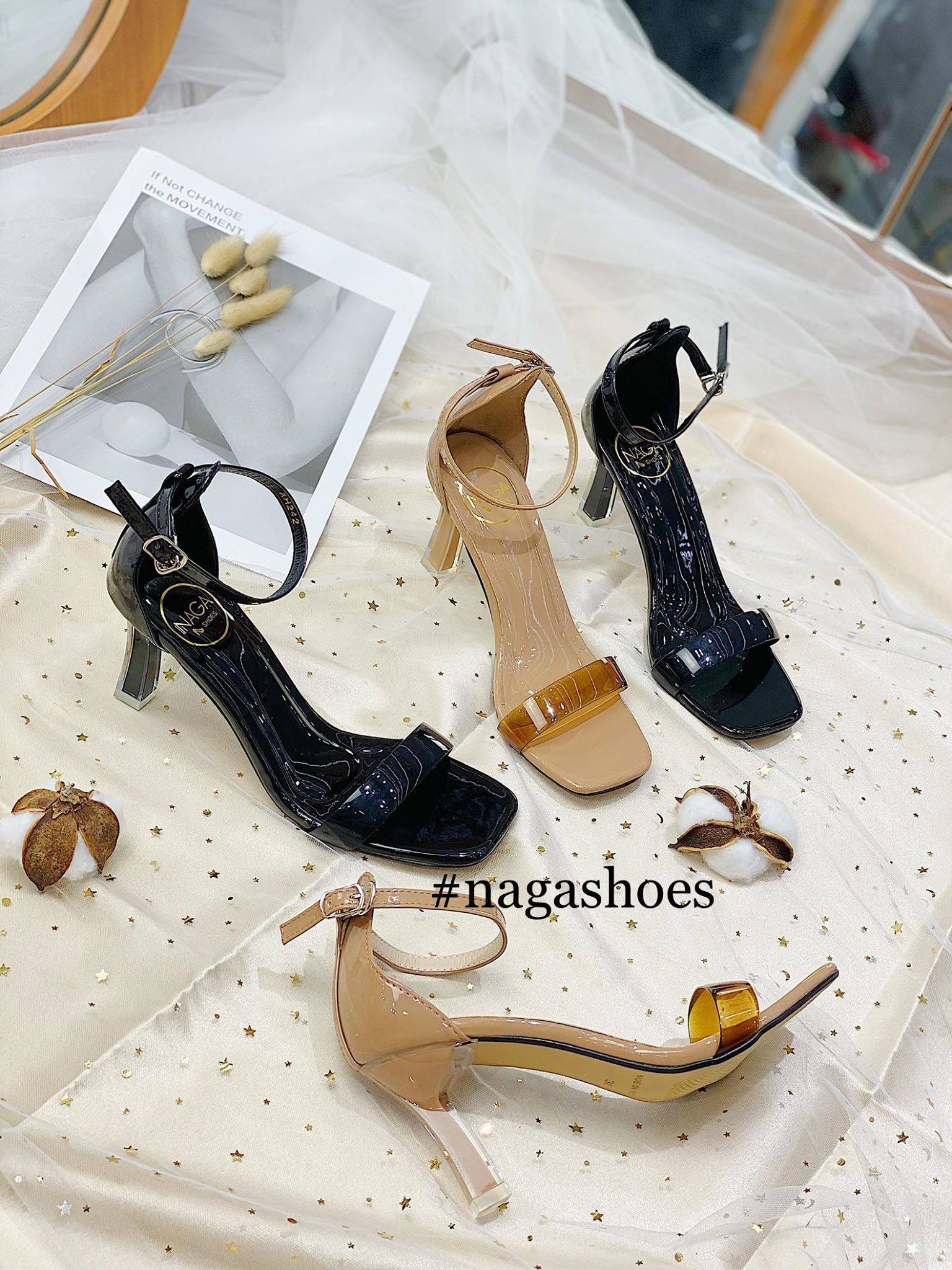 CAO GÓT QUAI NGANG PHỐI GÓT MÀU 7P NAC146